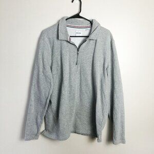 Only & Sons Quarter Zip Pullover Sweater Sweatshirt Mens XL Gray